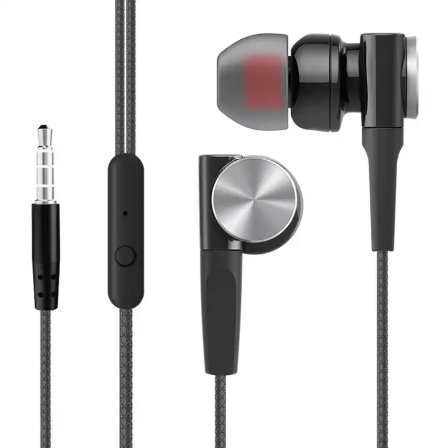 HY-8 Ear Phone 3.5mm Handsfree Earphones Mobile Phones Earphone Wired Earphones With Microphone And Volume Control