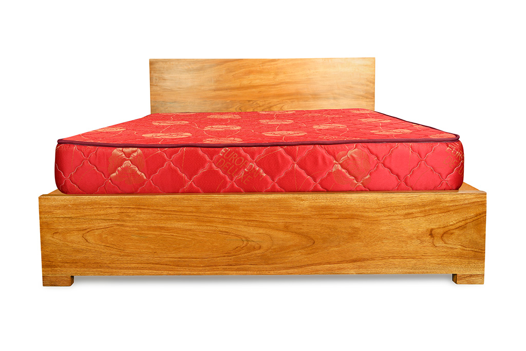 6*6 Comfom Quailted deluxe Matress ( 8", Red )