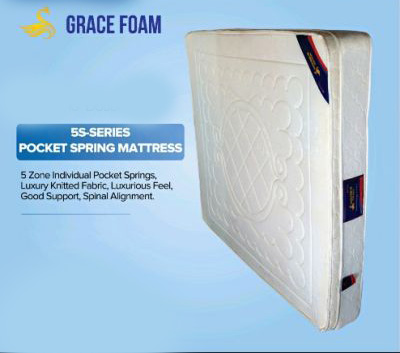 6*6 Grace Form Double Layer Spring Mattresses ( 10", White )