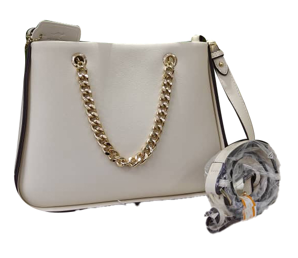 Elegant Ladies Shoulder Hand Bag - White