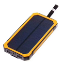 Solar Mobile Power Bank 12000mah Dual USB LED Light External Battery Pack Backup Charger