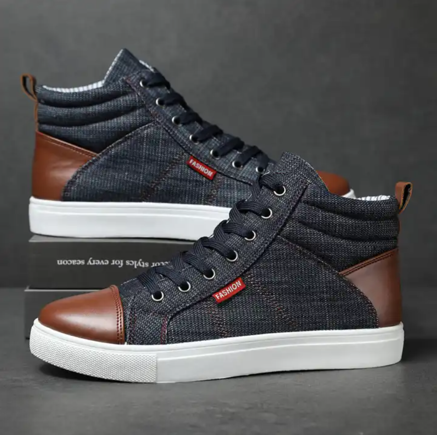 Denim High-top Canvas Shoes