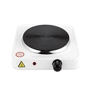 Solid Single Burner Electric Hotplate - White