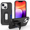 Card Slot Holster Phone Case Metal Bracket , Back Covers 2 in1 PC TPU mobile phone shell for iPhone 11 12 13