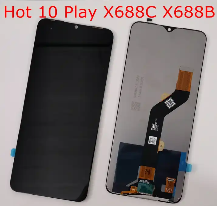 6.82" Pantalla Lcd for Infinix Hot 10 Play X688C X688B LCD Display with Touch Screen Digitizer Hot10 Play Ecran LCD Completo