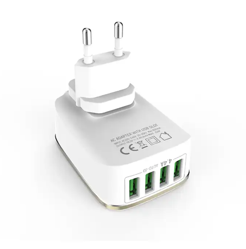 22W LDNIO A4404 best selling 4.4A 4 USB Travel Charger