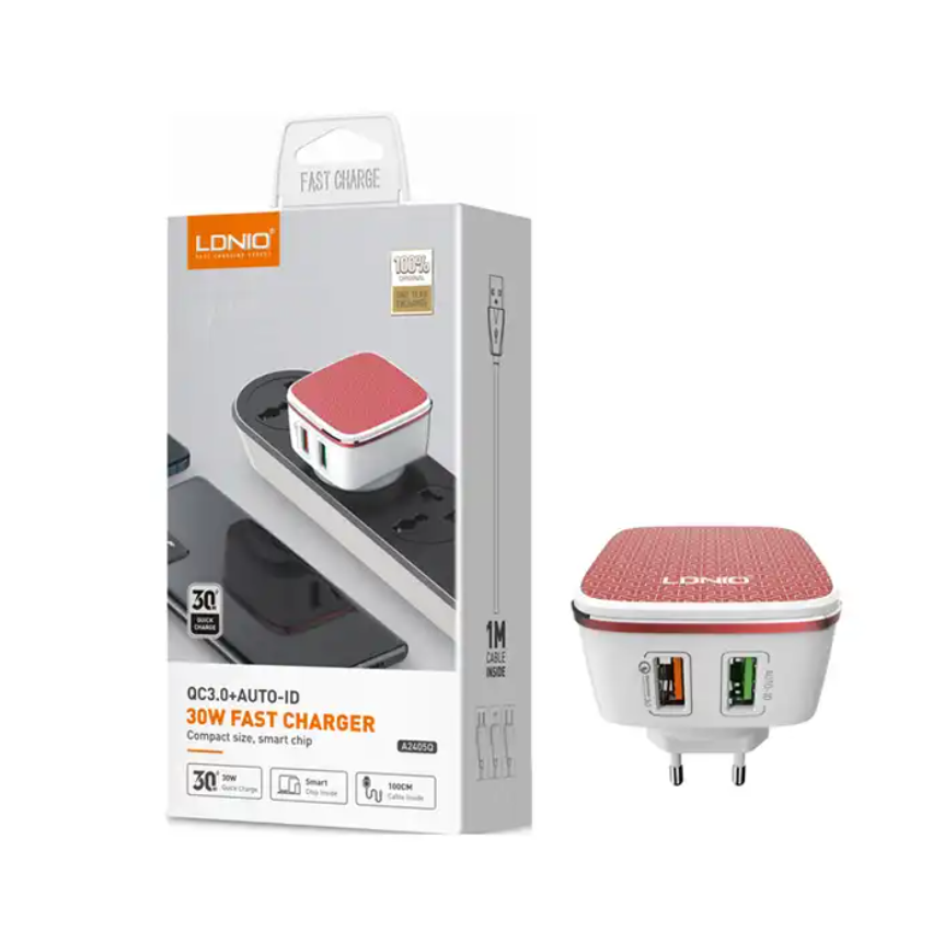 LDNIO Mobile Dual USB Charger 5V 4.3A ,Quick Charge Universal QC 2.0 USB Charger