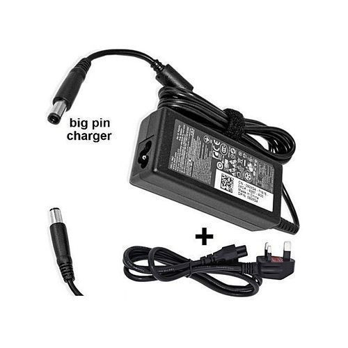 DELL Laptop Charger Big Pin 19.5V 3.34A 65W (Adapter + Power Code) - Black