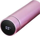 500ml Stainless Steel Portable Smart Led Vacuum Flask - Pink