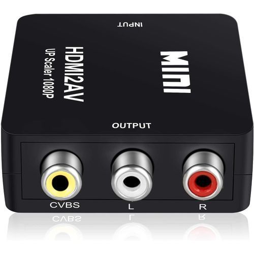 Mini HDMI 2 AV Video Converter HD 720P 1080P-Black