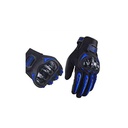 Riding Tribe Motorcycle Riding Gloves Touching Screen Hard Knuckle-Blue