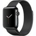 Watchband With Frame For Apple Watch Series - Black.