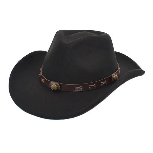 Cow Boy Hat For Men And Women-Black