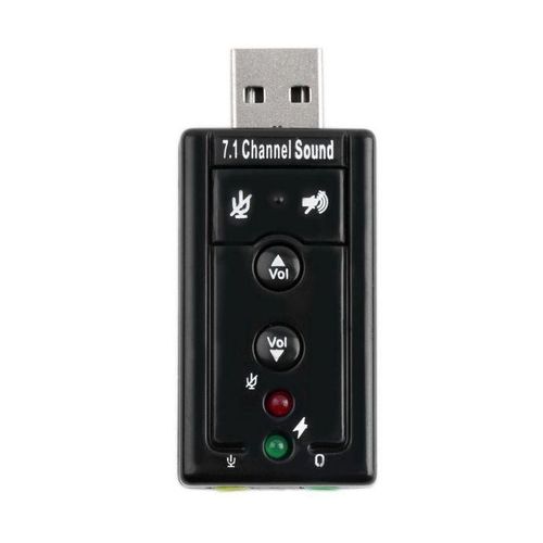 Sound Card USB2.0 Virtual 7.1 Channel Stereo 3.5mm Headphone Audio Adapter