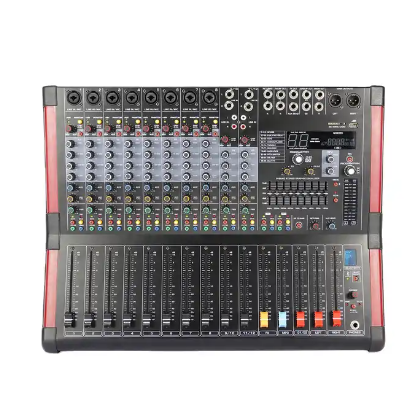 Without Amplifier DJ Music Mixer DJ Sound Mixer 12 Channels