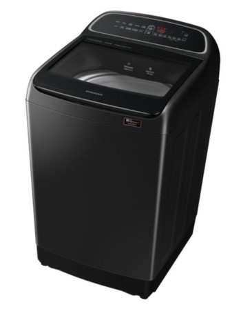 Samsung 19KG Automatic, Black, Top-Loader Washing Machine with Digital Inverterand Wobble Wash