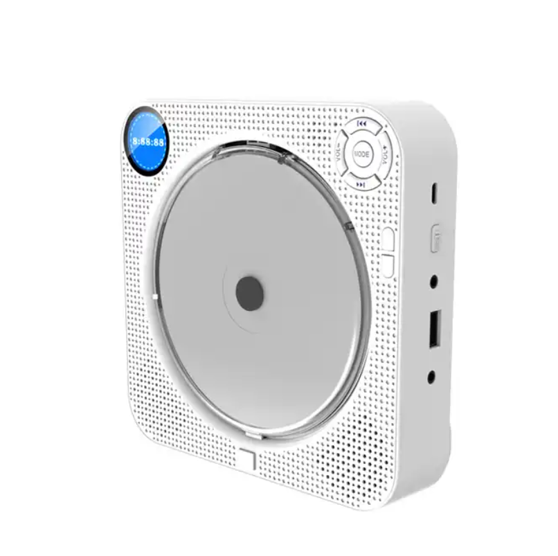 Portable Outdoor Wall Mounted CD Player Surround Sound FM Radio Bluetooth USB MP3 Disc Player for DIY