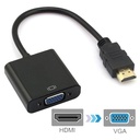 HDMI 19 Pin Male To VGA Female Cable Adapter - Black