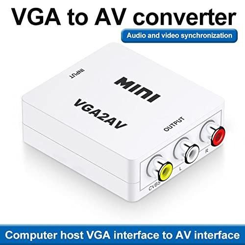 VGA to AV RCA Converter - White