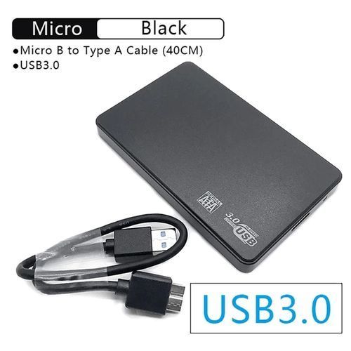 500GB USB3.0 High-speed Portable Mobile Hard Drive - Black