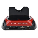 All In 1 HDD Docking Base USB 3.0 Hard Drive Card-Red