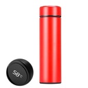 500ML Smart Led Temperature Display Insulated Stainless Steel Flask Bottle - Red