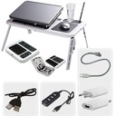 Foldable & Portable Bedroom Table Desk Laptop Table Stand Organizer- White