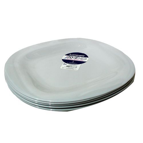 6Pcs Of Luminarc Plates - White