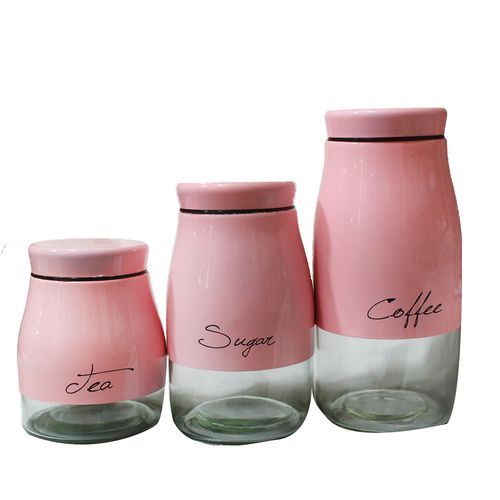 Ceramic Canisters for sugar tea and coffee