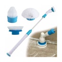 Hurricane Spin Tile Scrubber/Floor Mop - White/Blue