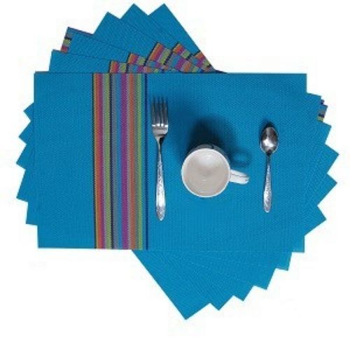 6 Pcs Table Mats With a Runner - Blue