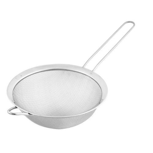 Kitchen Flour Colander Sifter Sieve Oil Mesh Wire Strainer 16cm, Silver