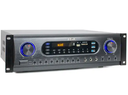 LX-390 Professional Broadcast Amplifier 200W 8 Ohm 2 Channels support BT USB SD FM MIC with Coaxial and optical input