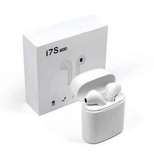 I7S Wireless Bluetooth Earbuds, Dual Phone Connection For IPhone & Android Devices - White