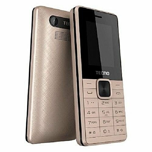 Original Tecno T349 Bluetooth,1.5MP Camera, 1500mph Battery & Wireless FM - Gold