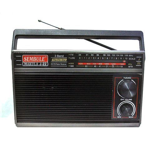 Sembule 3 Band Portable Radio(FM-MW-SW) - Black