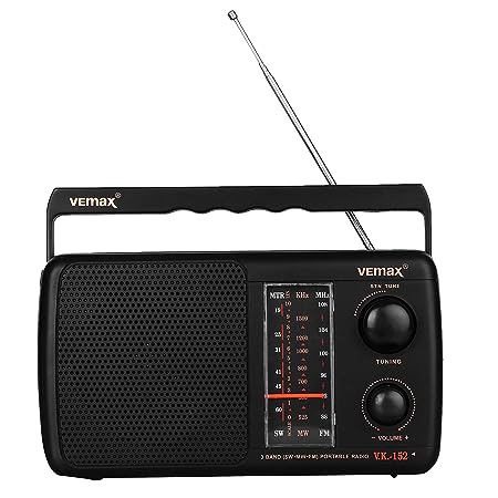 Vemax Band Portable Radio(FM-MW-SW) - Black