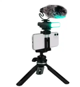 Professional MIC Live LED Light Accessories Tripod Portable Vlog Youtube Phone Kit