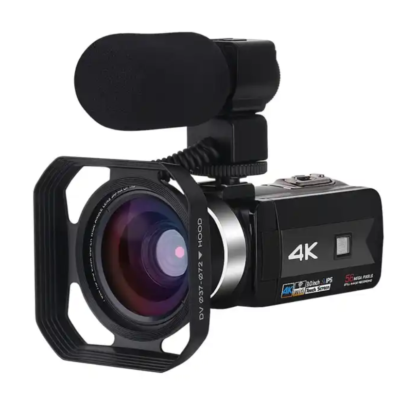 56MP 60FPS 3.0" Touch Screen 16X Digital Zoom Vlogging 4K Video Camera Camcorder