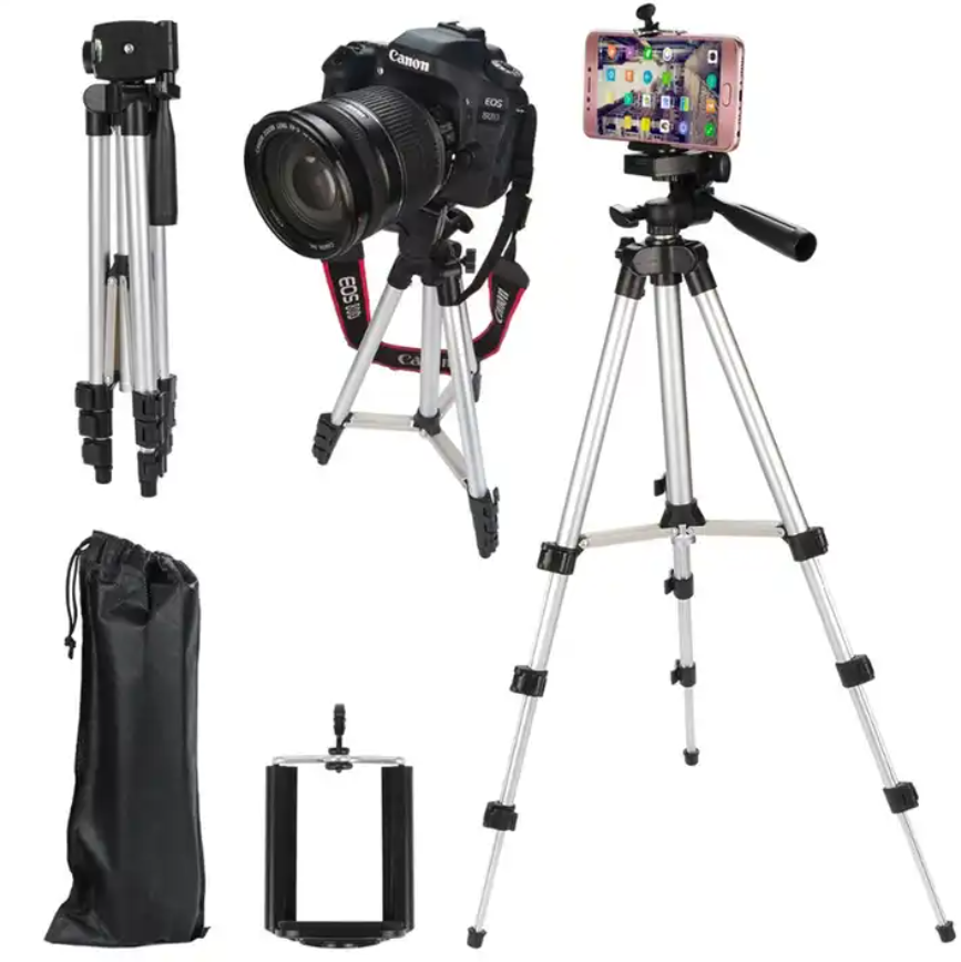 3110 Camera Tripod SLR Camera Photography Live Tripod, Retractable 360 All Rotating and Folding