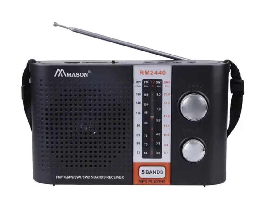 WORLD RECEIVER MP3 AM FM MW SW1-2 5 BANDS RADIO SPEAKER