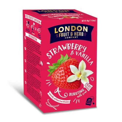 Strawberry And Vanilla Fruit Best Rapid Slimming Herb 20 Tea Bags - 40g