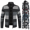 Long Sleeve Warm Knit Sweaters Zip UP Casual Sweater Coat Men Clothes Tops Jacket