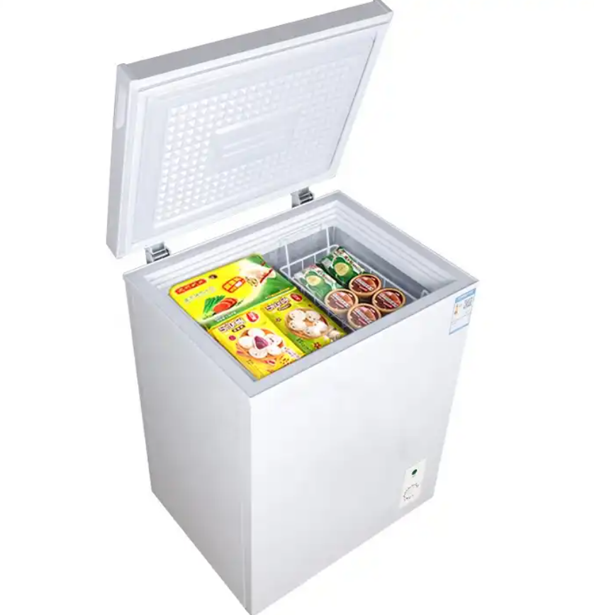 72L Square Model White Chest Freezer Small Deep Freezer