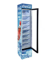 105L Slim Display Cola Fridge Soft Beverage Glass Refrigerator Promotion Drinks Cooler