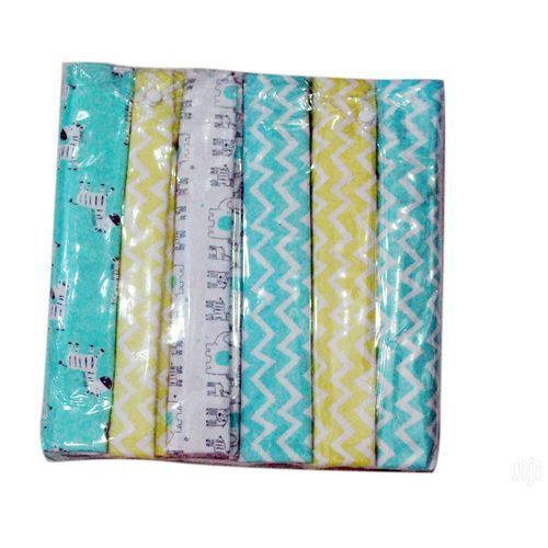 6 Set Of New Born Baby Reciever Sheets - Multi-Coloor