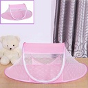 Dotted Folding Portable Mosquito Net - Pink