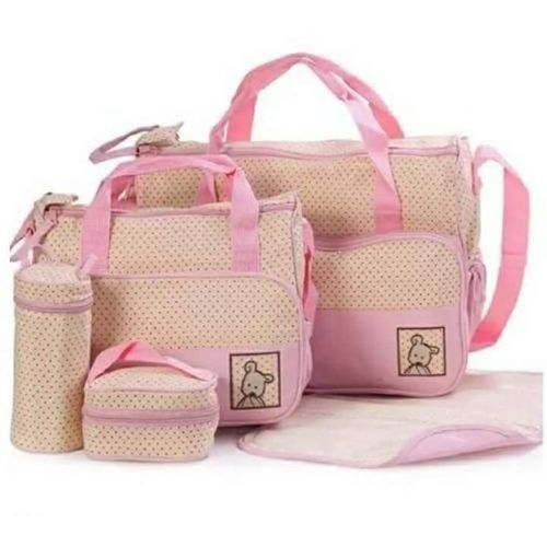 4 In 1 Baby Diaper Bag - Pink