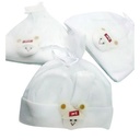 Bundle of 3 Baby Socks Hoodies & Gloves - White