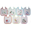 7 Pack Baby Bibs, Waterproof, Washable, - Mult-Colour